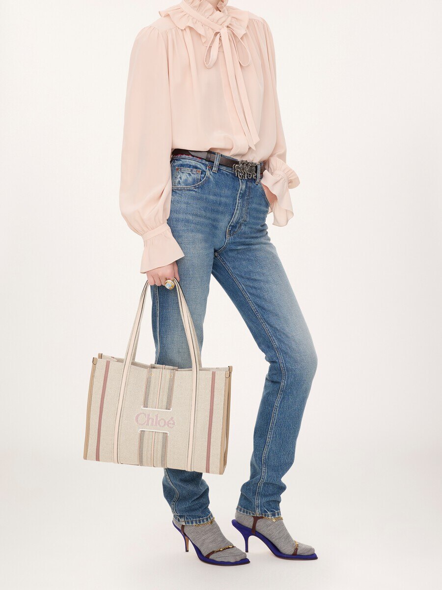 Woody Loop tote bag in canvas - 8