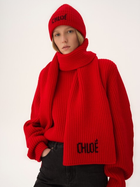 Chlo&eacute; Joyful Schal aus Wolle & Kaschmir