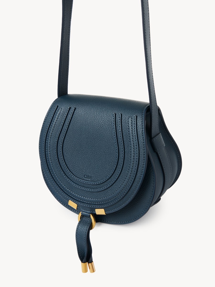 Petit sac port&eacute; &eacute;paule Marcie en cuir grain&eacute; - 4