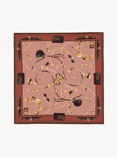 Pa&ntilde;uelo cuadrado Chlo&eacute; Paddington de twill de seda - 2