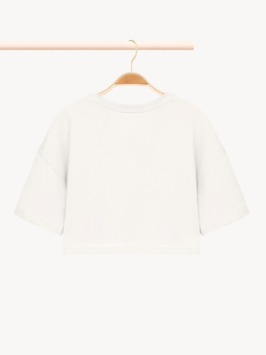 Camiseta cropped con logotipo infantil - 3