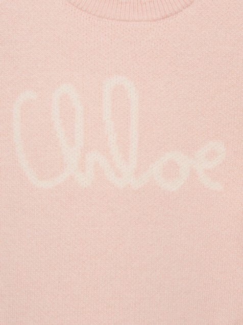 Robe pull &agrave; logo enfant