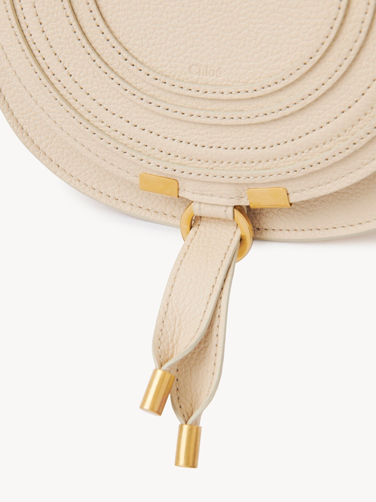 Petit sac port&eacute; &eacute;paule Marcie en cuir grain&eacute; - 7