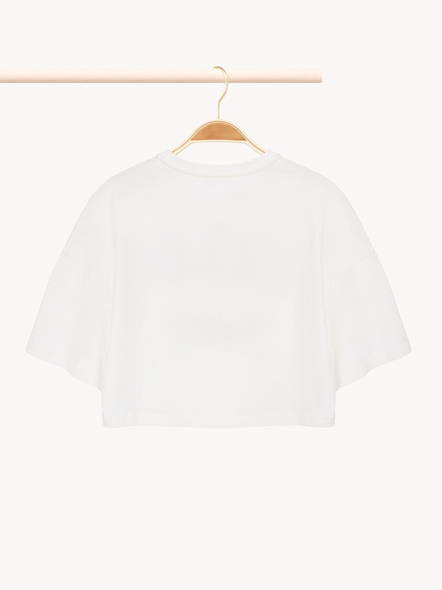 Kids' cropped logo T-shirt - 3