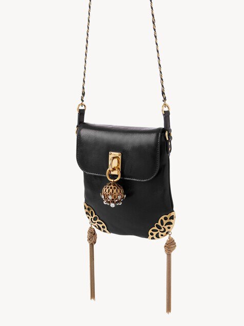 Ch&acirc;teau Treasures chain flap bag in grained leather