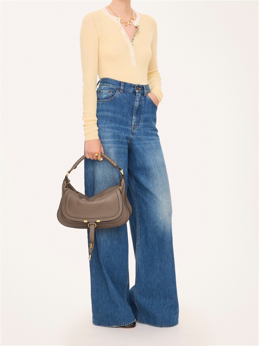 Small Marcie shoulder bag in soft leather - 9