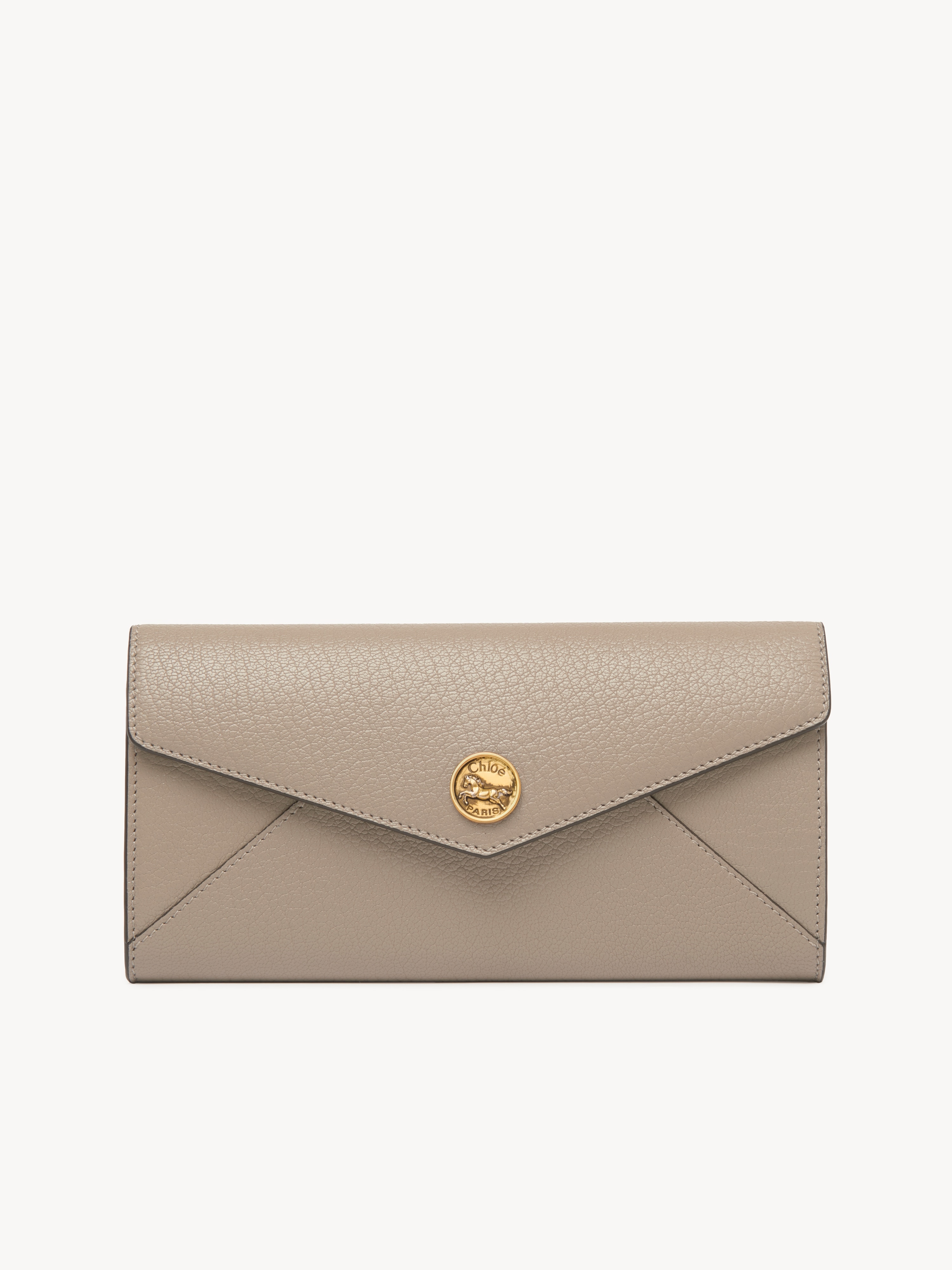Envelope card holder in grained leather - NaN