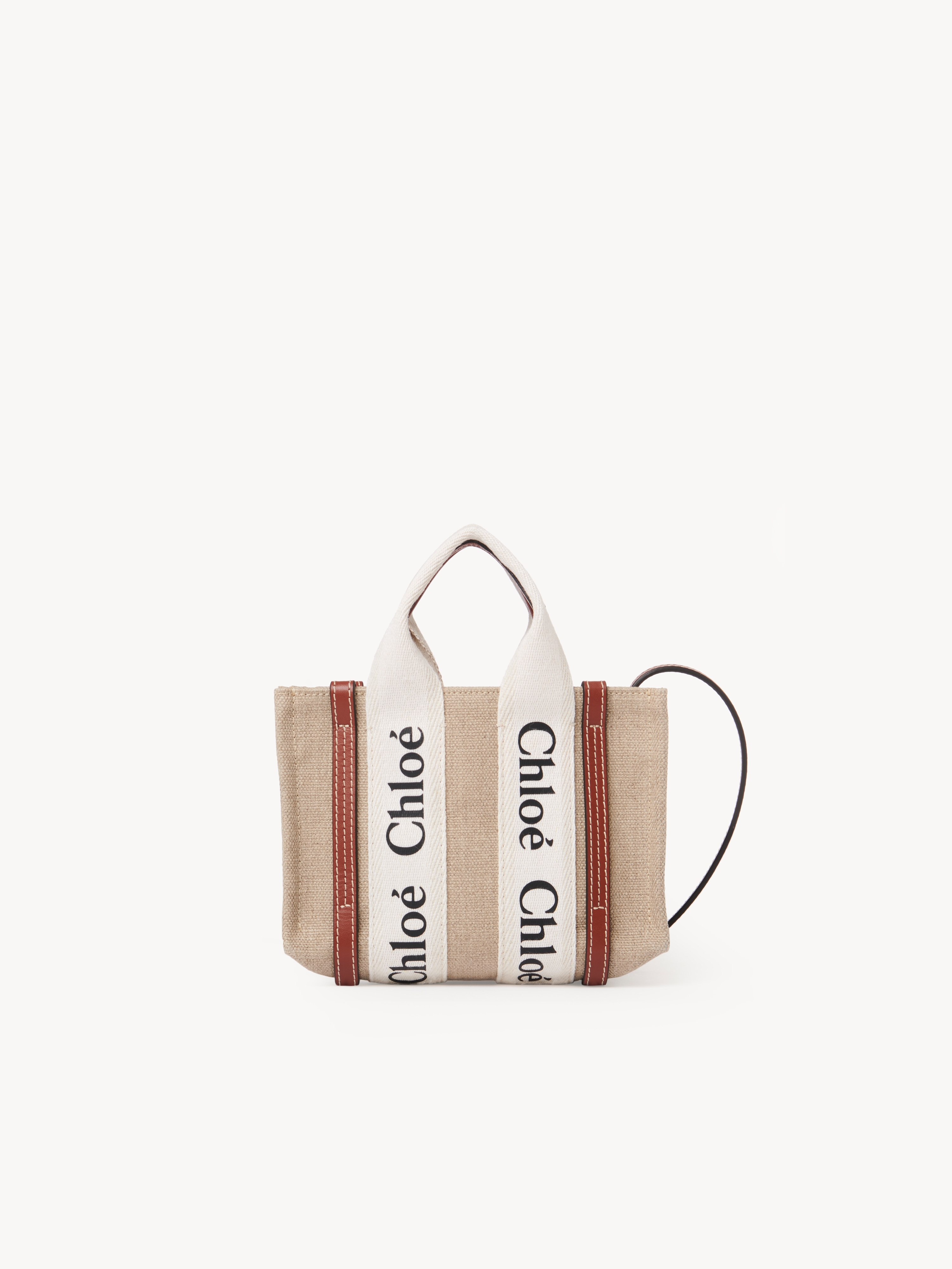 Bolso tote Woody de lino - NaN