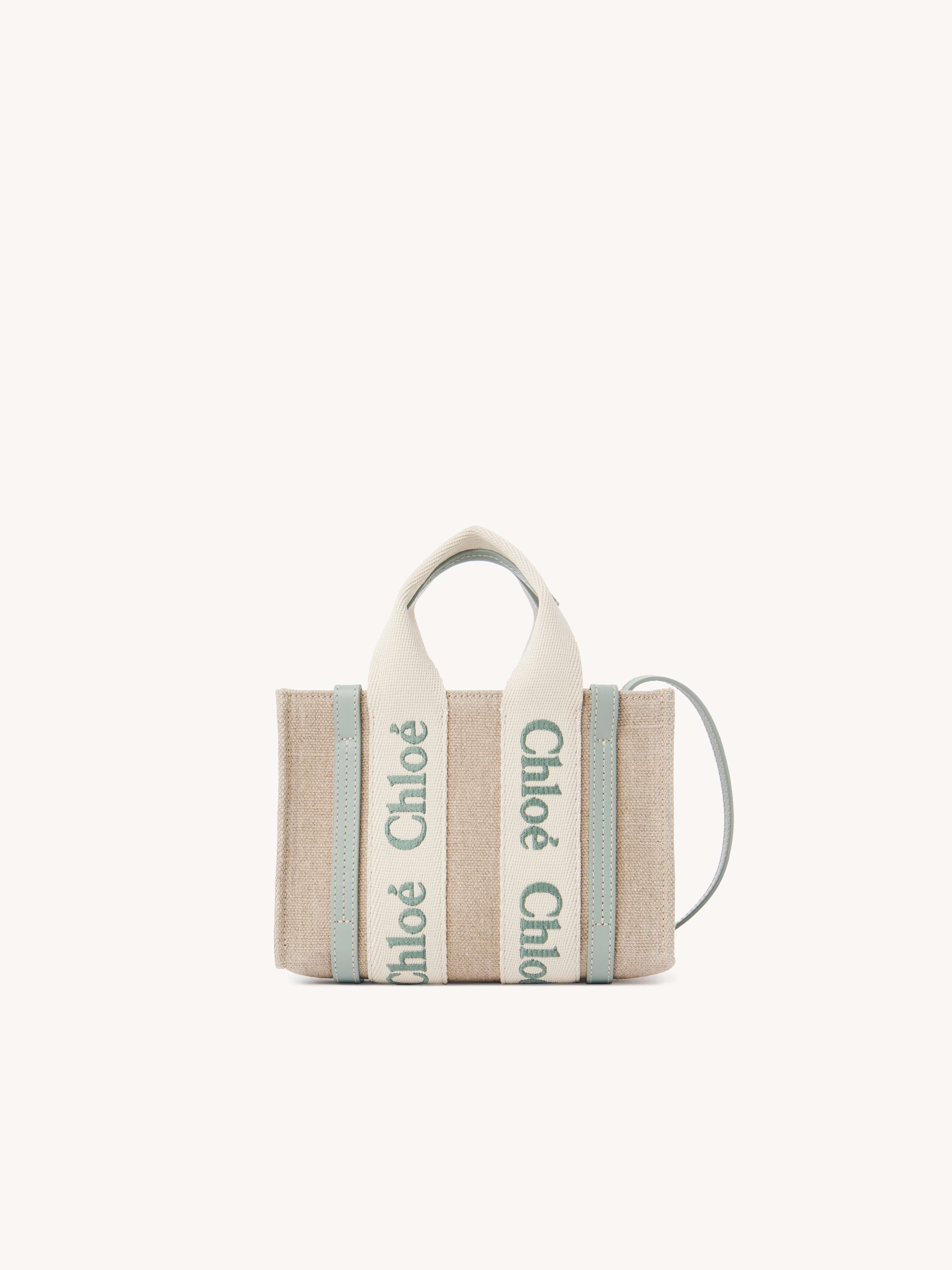 Woody tote bag in linen - NaN