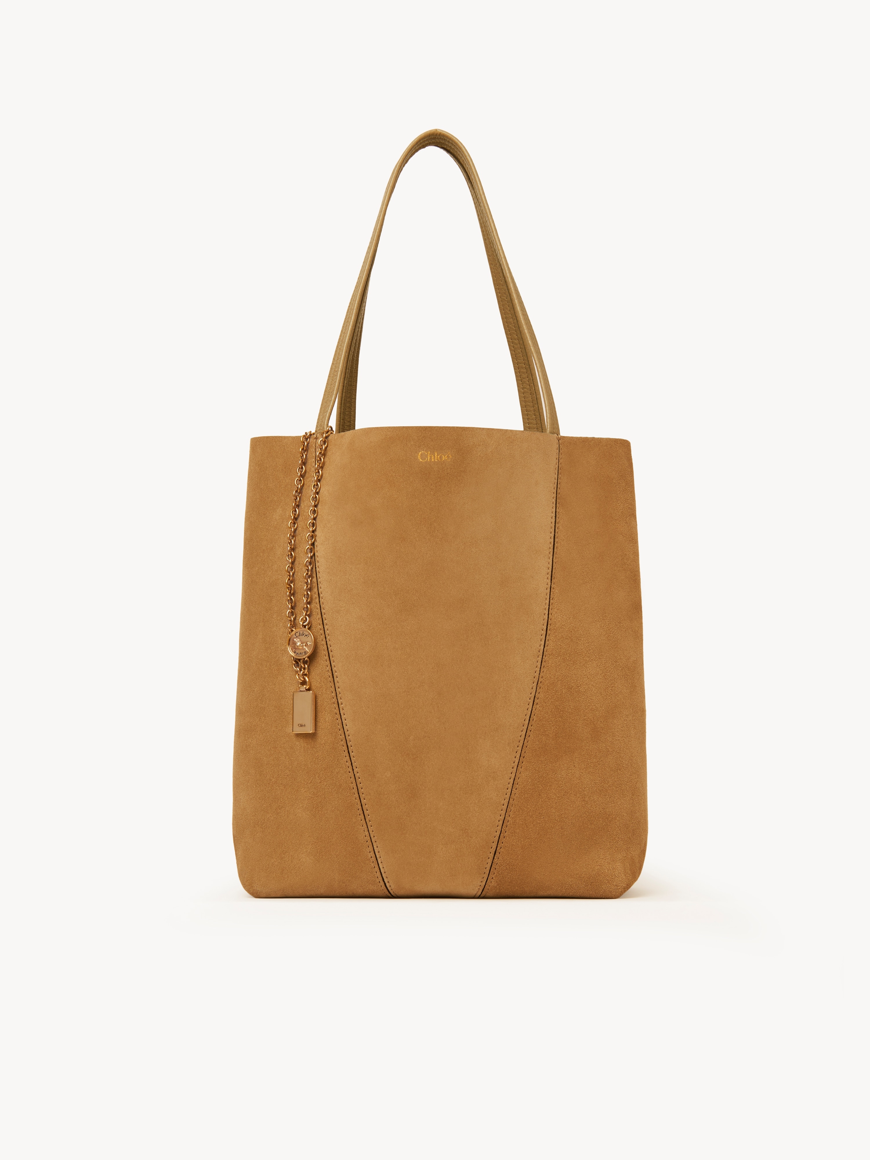Small Chlo&eacute; Spin tote bag in suede leather - NaN