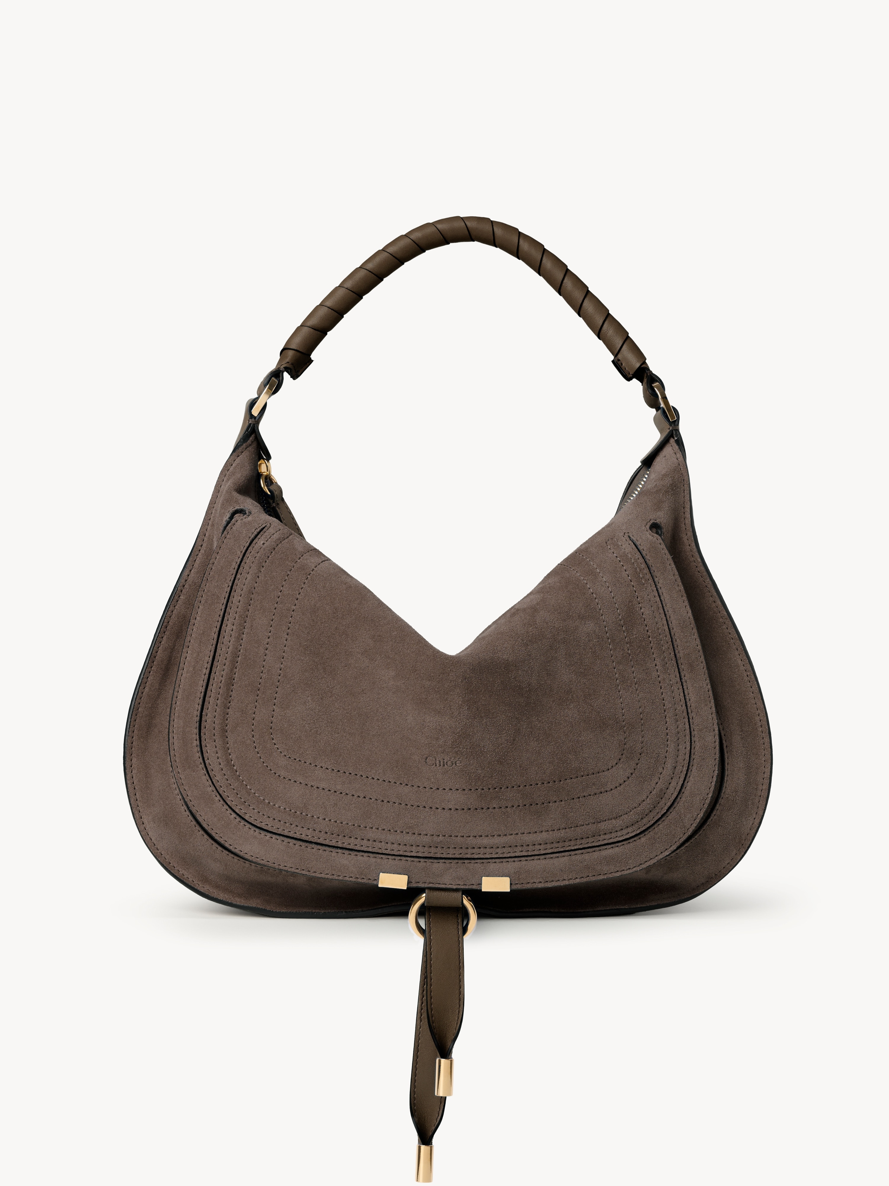 Small Marcie shoulder bag in suede leather - NaN