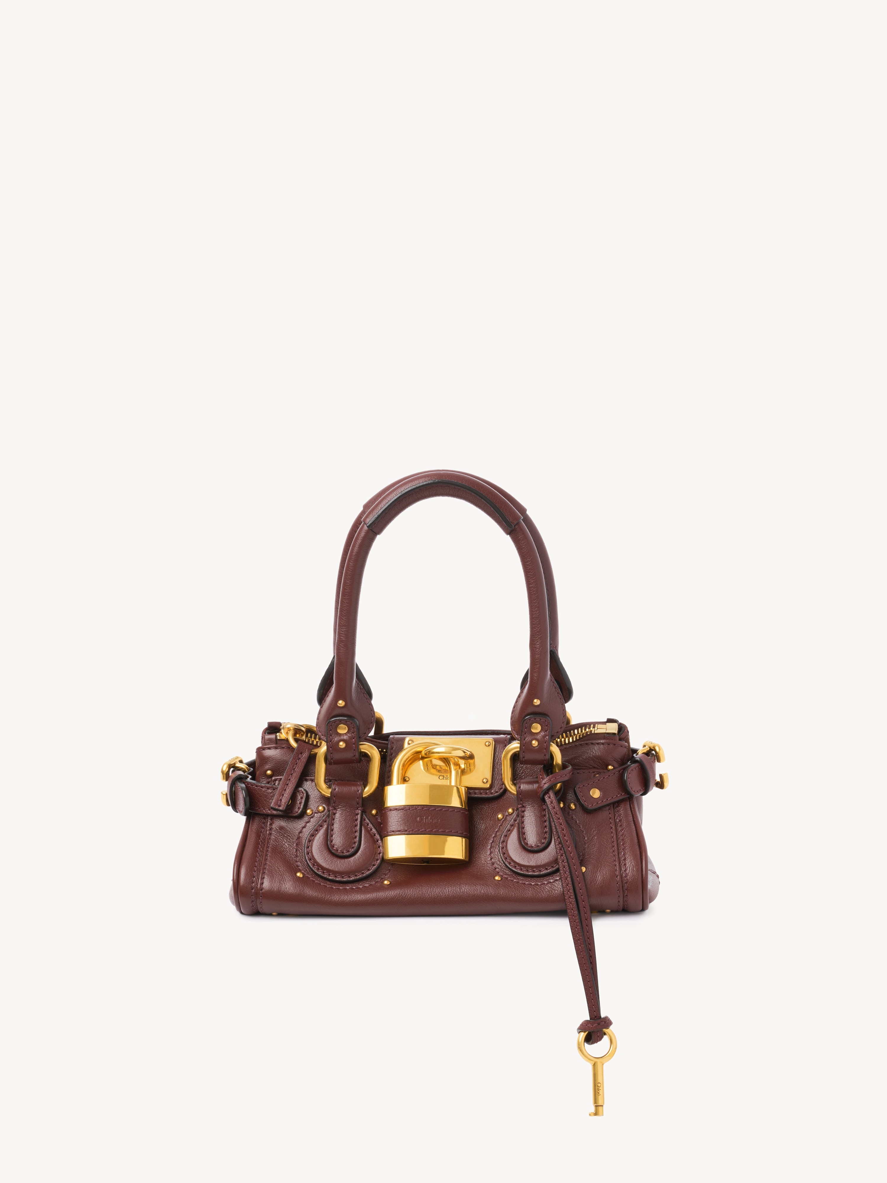 Small Paddington chain bag in grained leather - NaN