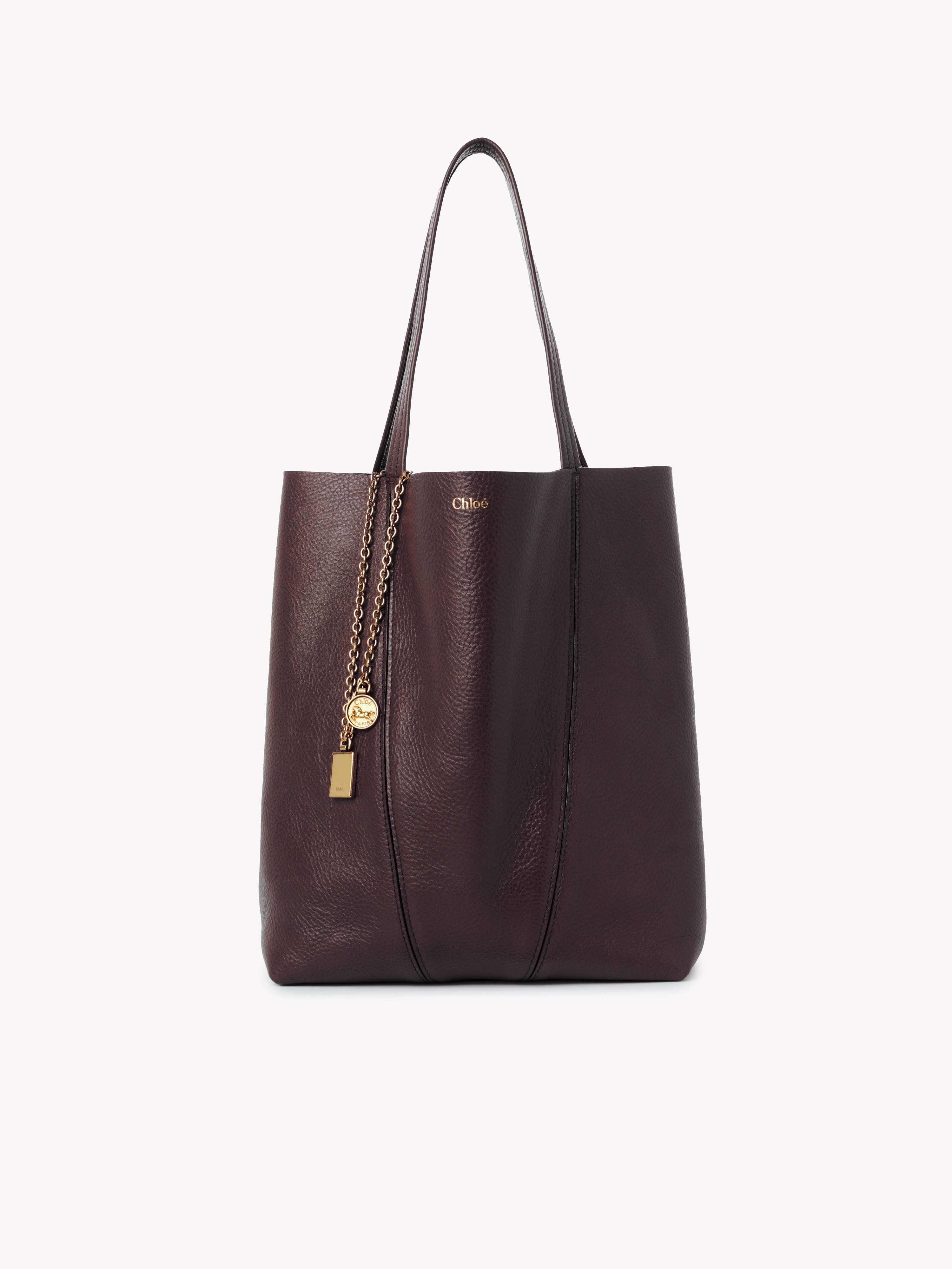 Small Chlo&eacute; Spin tote bag in grained leather - NaN