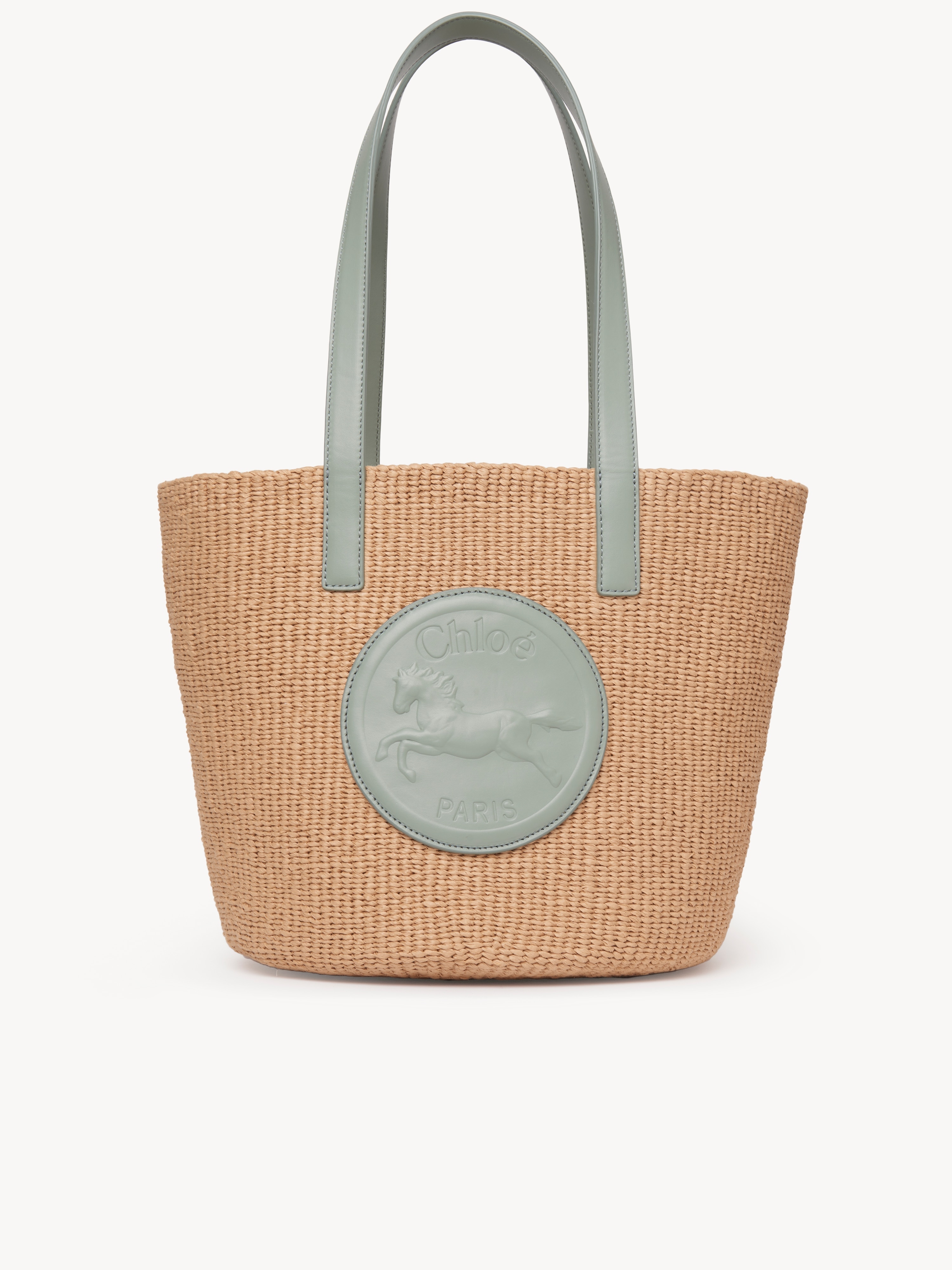 Small Horse Medal basket in natural fibres - NaN