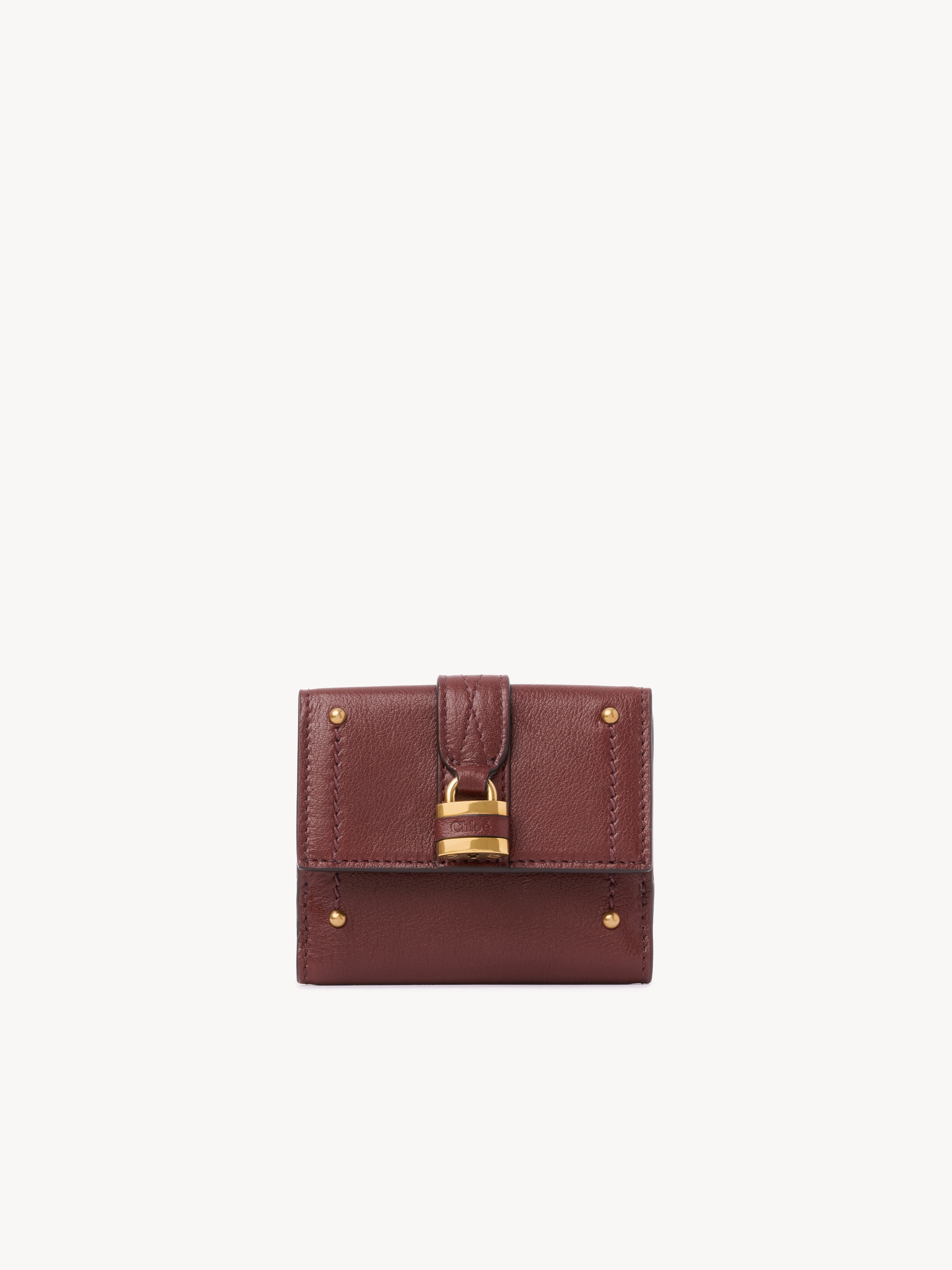 Paddington square wallet in grained leather - NaN