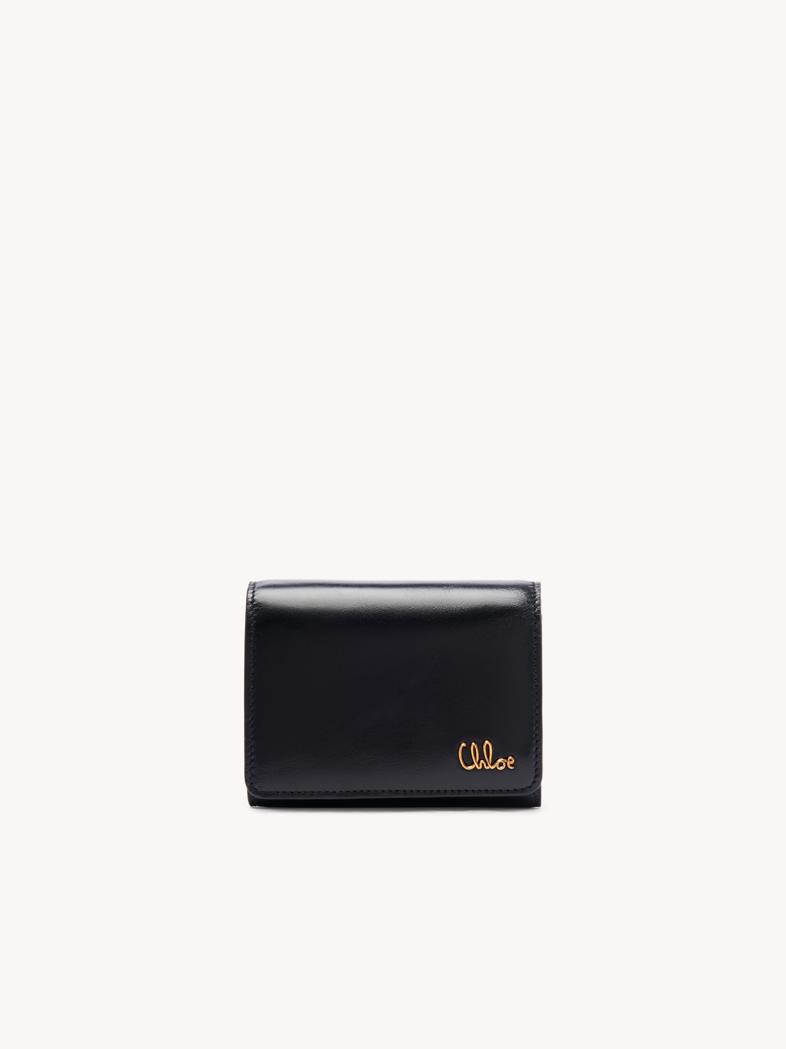 Small Chlo&eacute; Iconic purse with card slots in shiny leather - NaN
