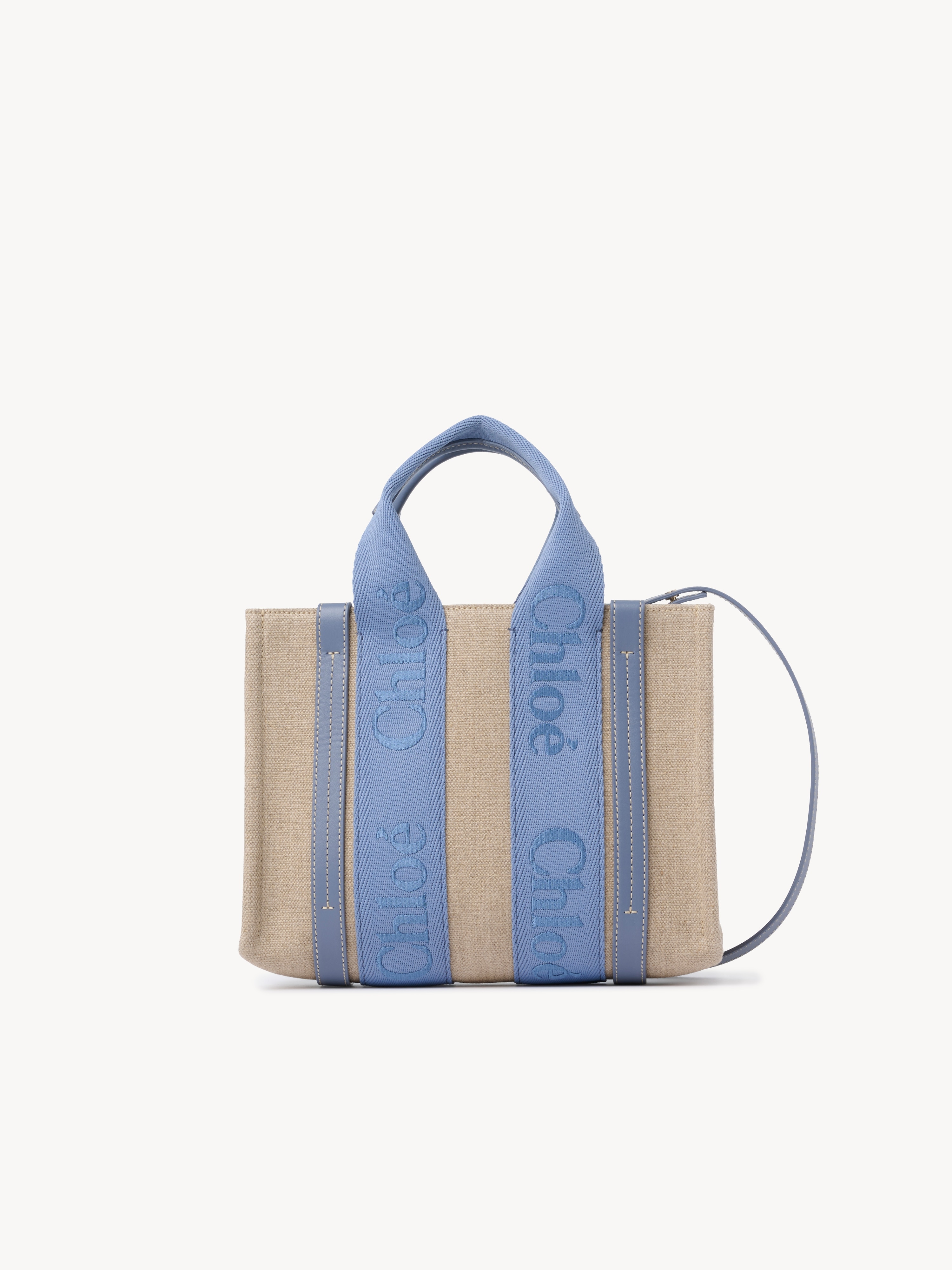 Woody tote bag in linen - NaN