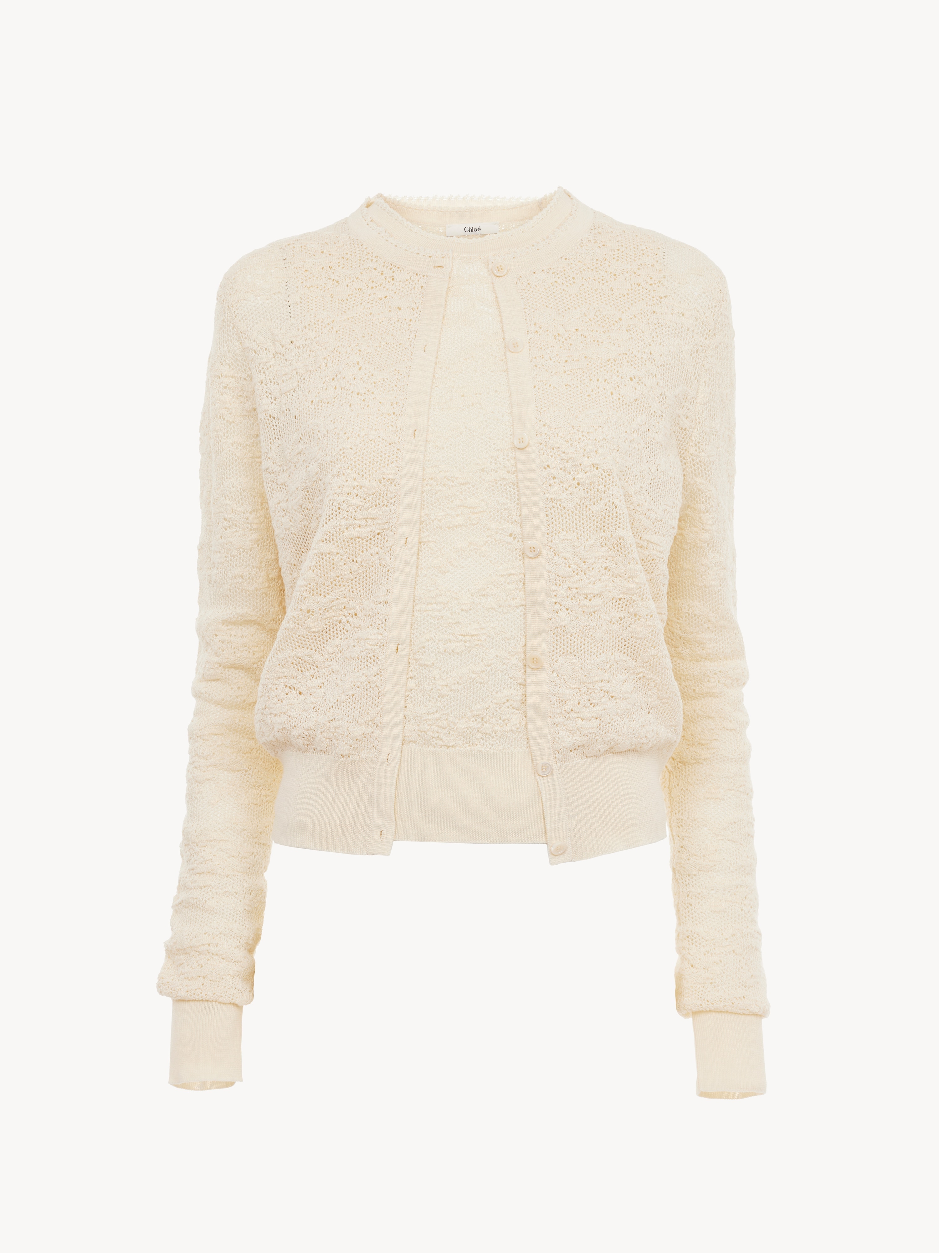 Falda hasta la rodilla de bouclette de lana - NaN