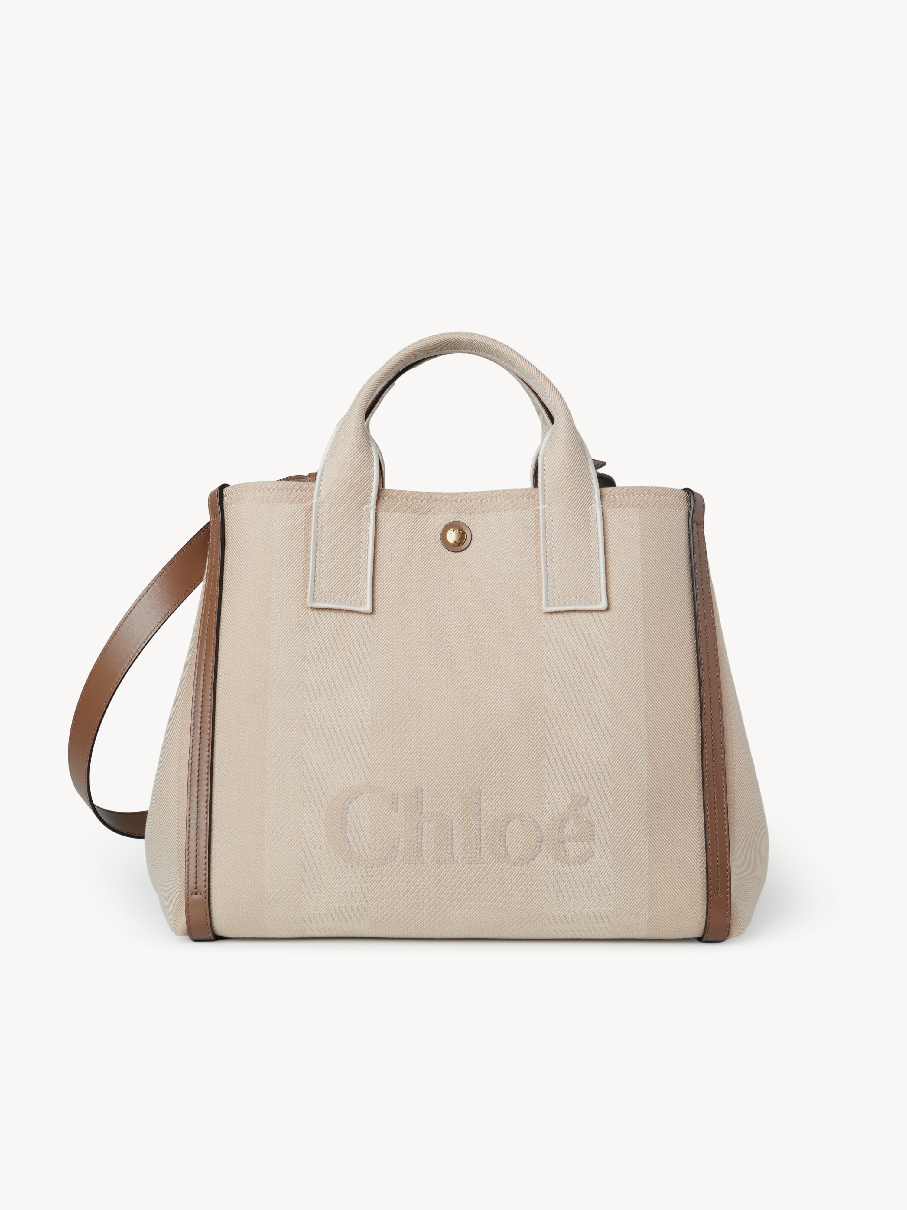 Petit sac cabas Chlo&eacute; Carry en toile - NaN