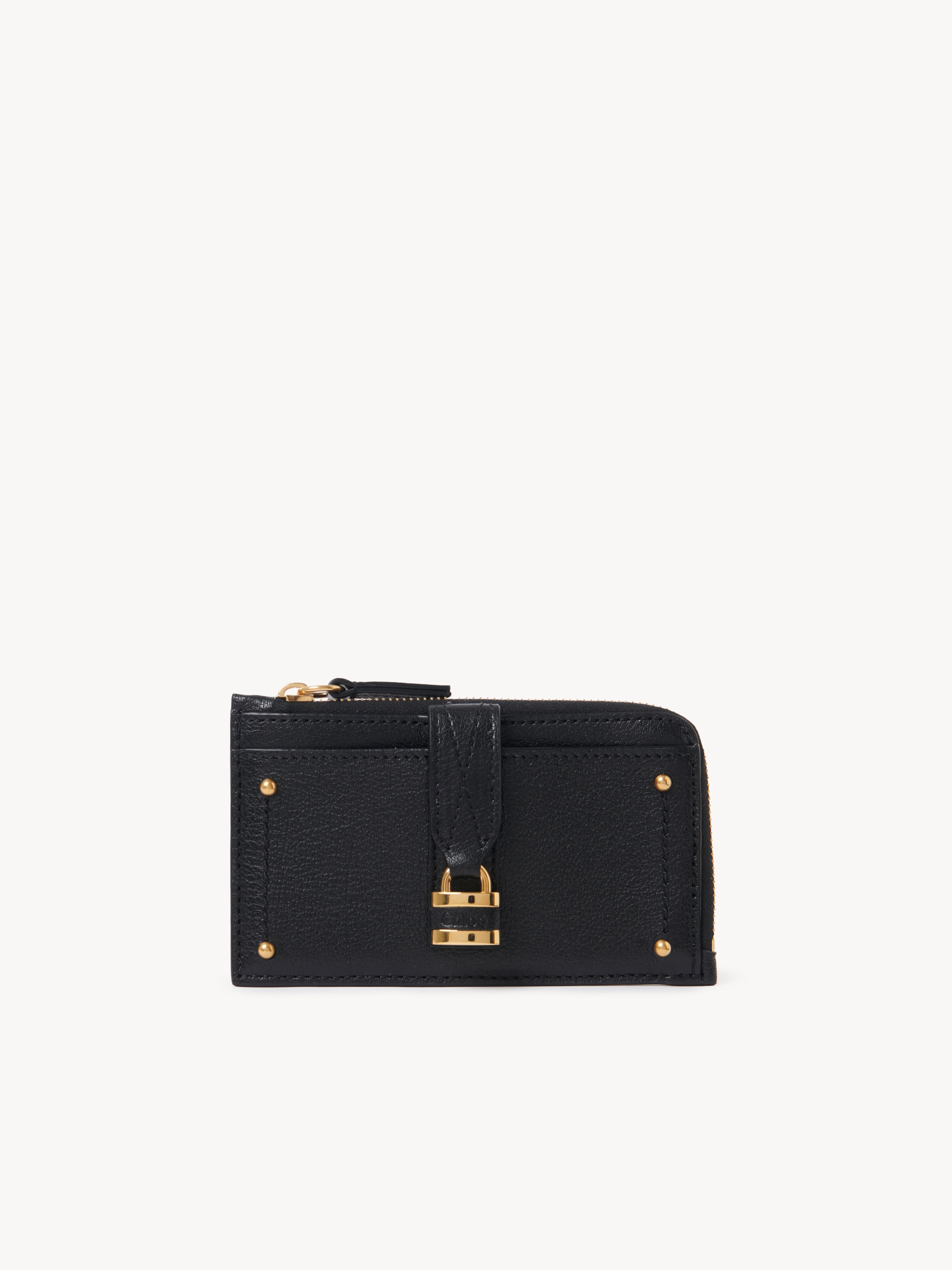 Paddington square wallet in grained leather - NaN