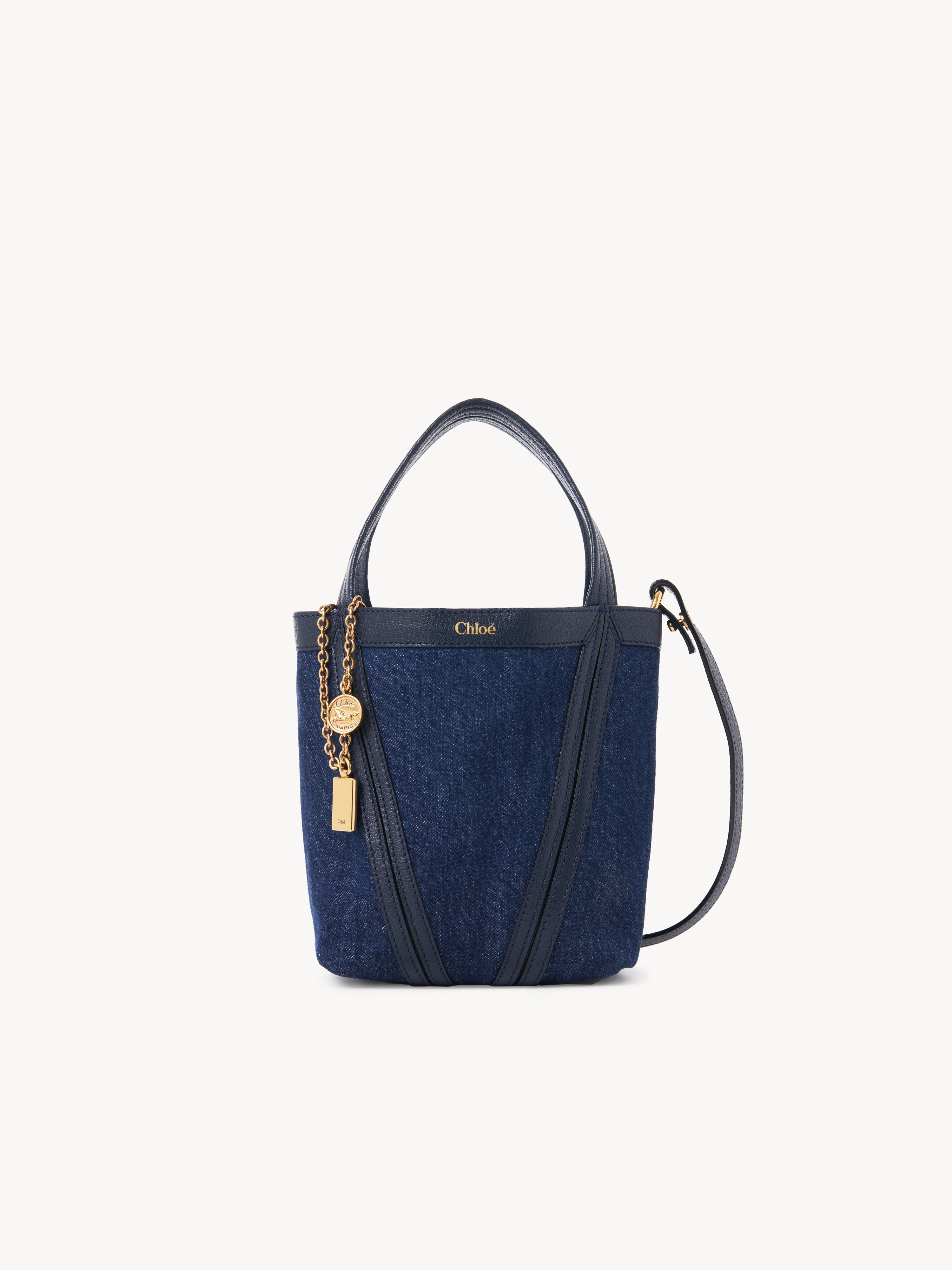 Chlo&eacute; Spin tote bag in denim - NaN