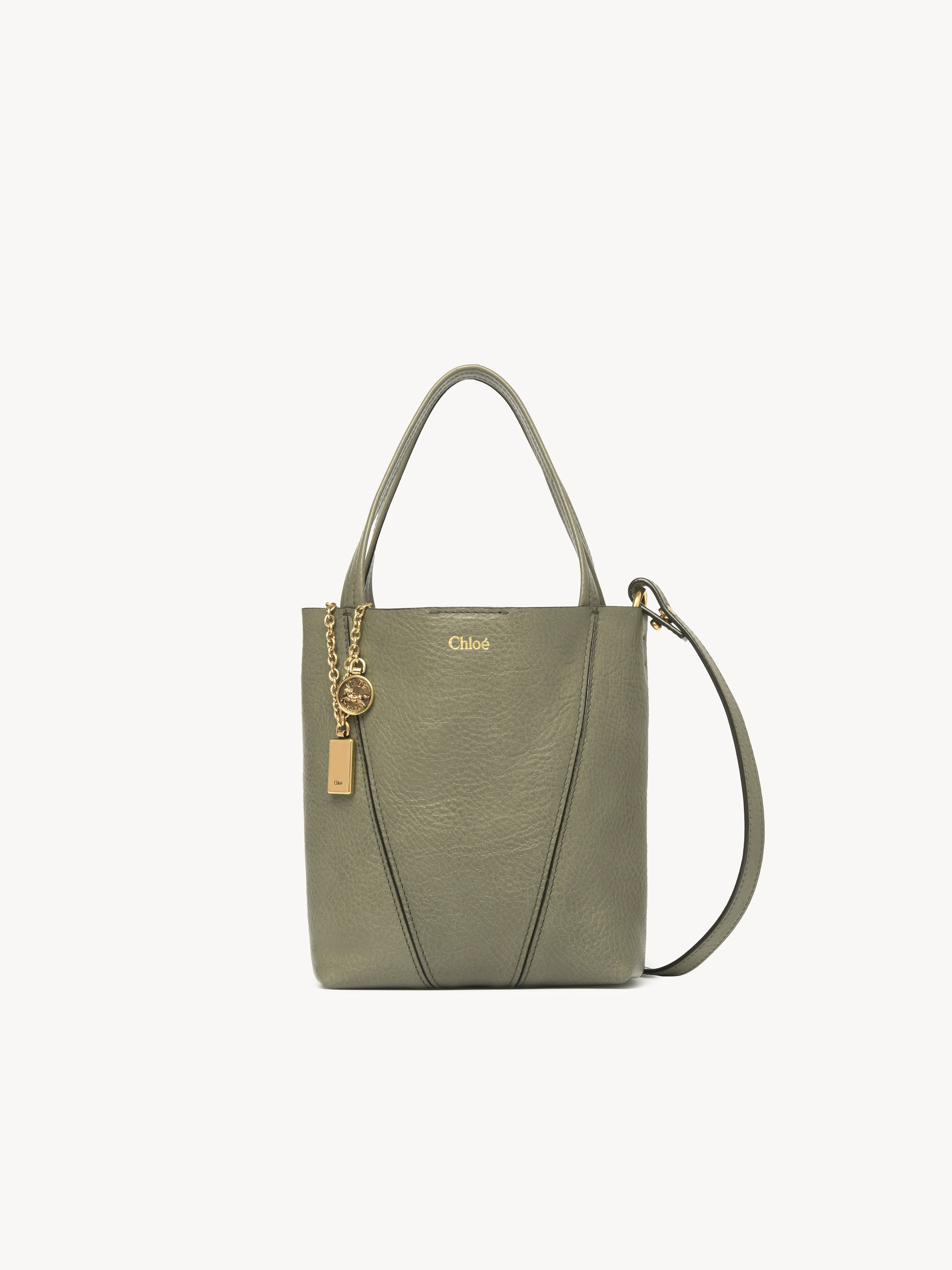 Sac cabas Chlo&eacute; Spin en cuir grain&eacute; - NaN