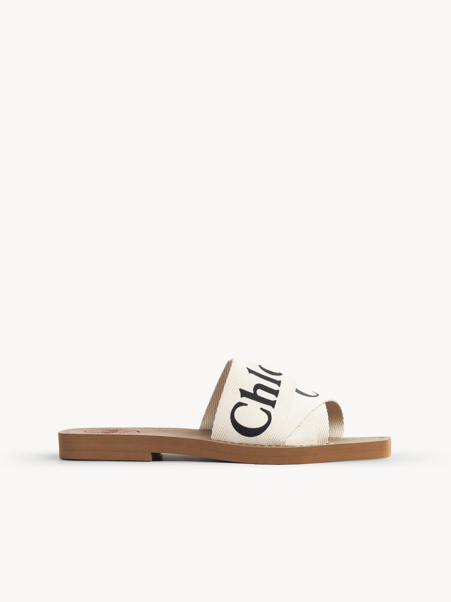 Woody Flat Mule In Canvas | Chloé US