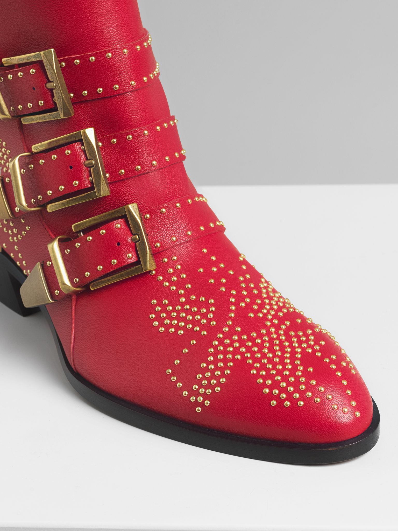 chloe susanna boots red