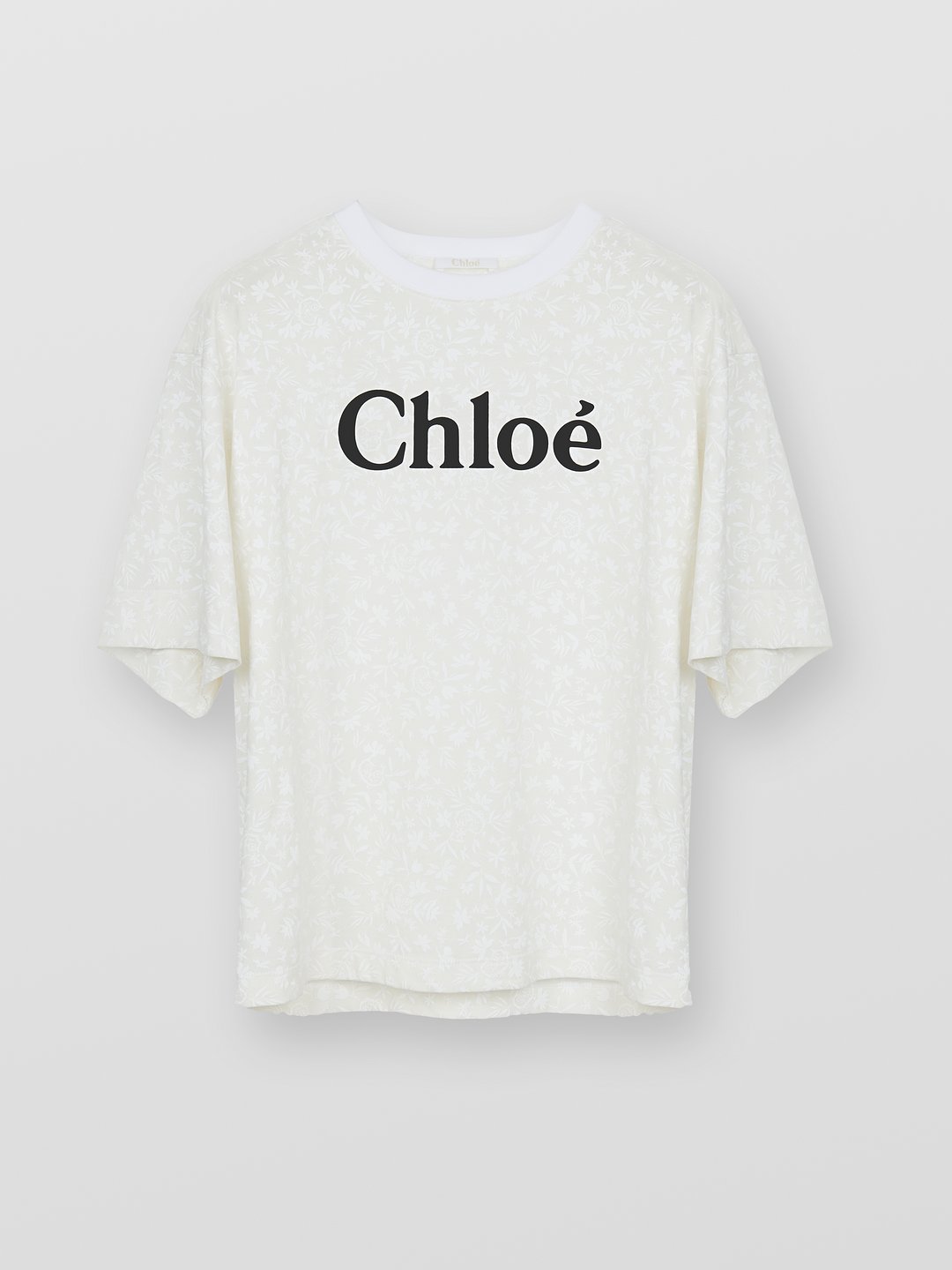 Chloe ロゴ刺繍Tシャツ　新品　未使用　タグ付