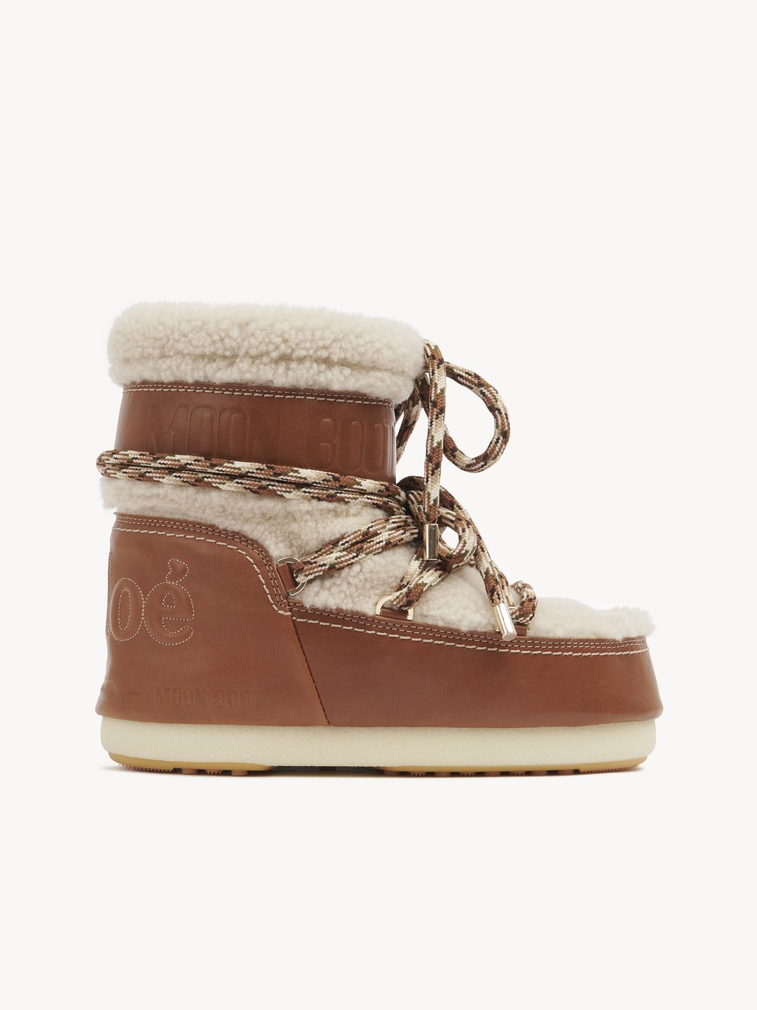 Chloé x Boot De Cuero De Becerro Con Cuero De Borrego | Chloé ES