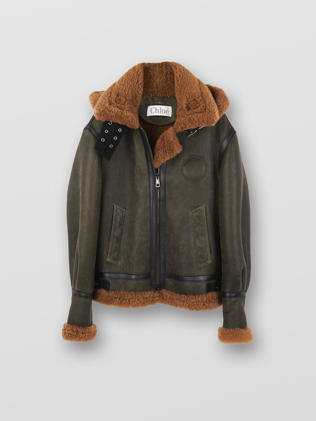 hudson peak leather aviator jacket