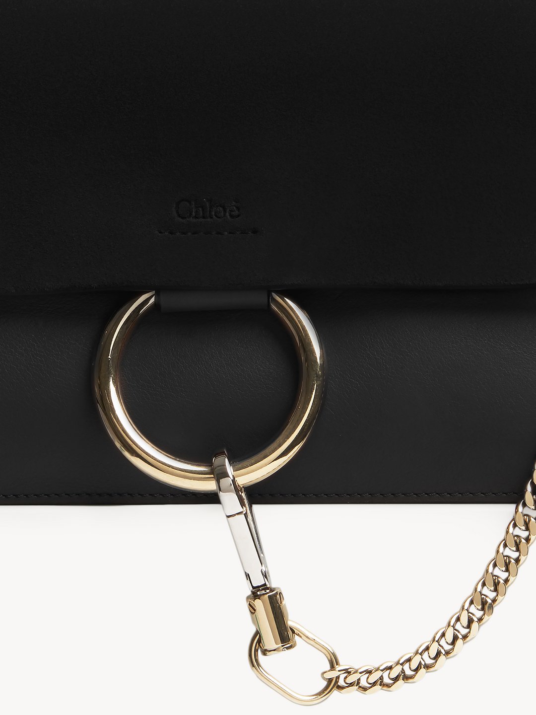 Chloe Faye Small Shoulder Bag, Black