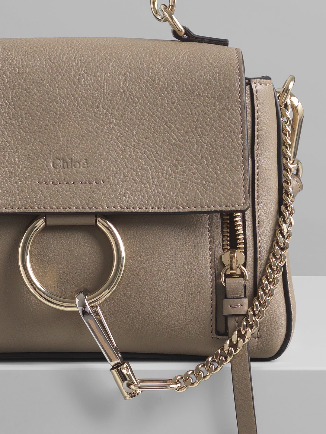 Chloe Calfskin Small Faye Day Shoulder Bag Deep Forest - A&V Pawn