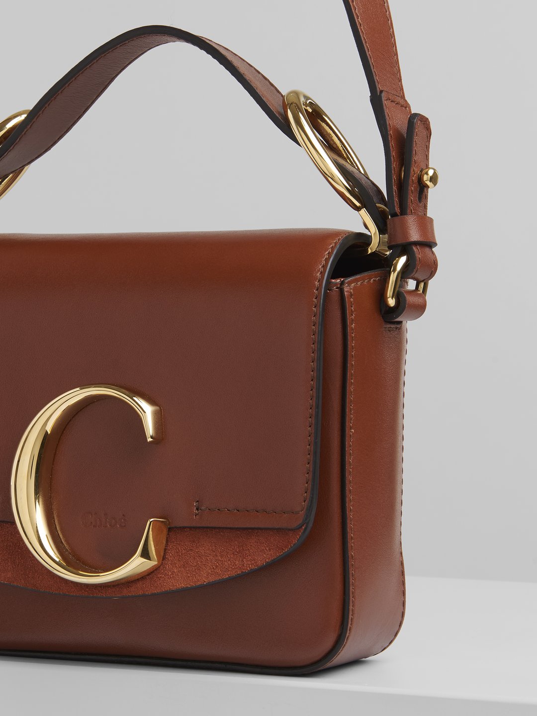 Cross body bags Chloe' - C mini smooth leather bag - CHC19US193A37001