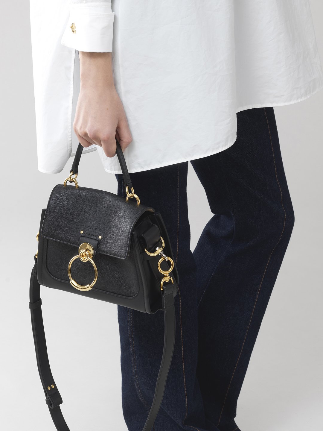 Chloé Black Mini Tess Bag