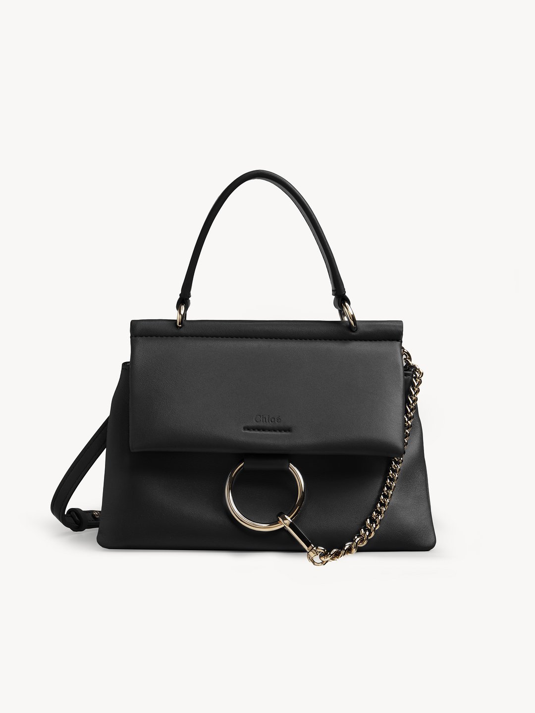 Chloé Small Leather Faye Top-Handle Bag