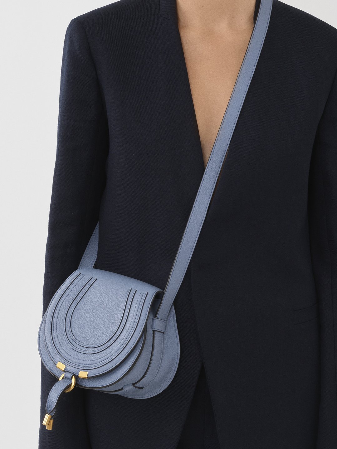 Chloé Marcie Mini Shoulder Bag in Blue