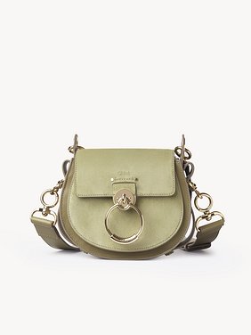 Chloe Tess Small Flap Canvas & Leather Crossbody Bag - Bergdorf Goodman