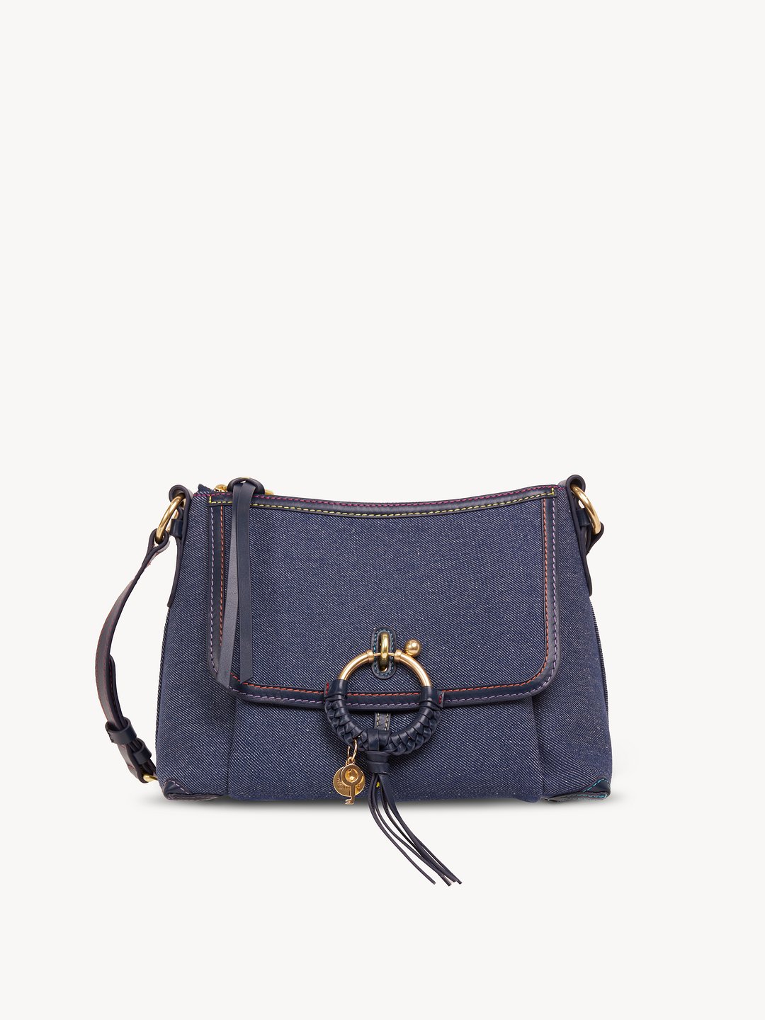 Joan Small Leather Crossbody Bag in Blue - See By Chloe