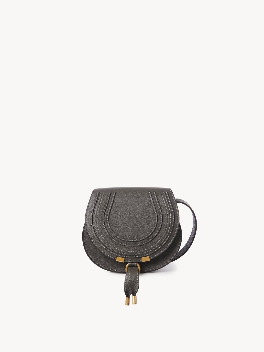 Chloe Mini Marcie Leather Crossbody Bag Black for Women