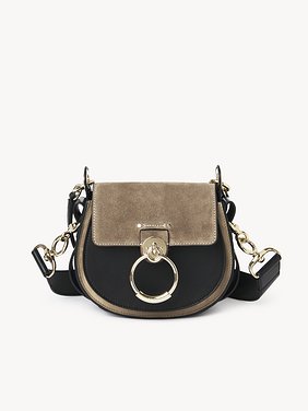 Small Tess bag Shiny & suede calfskin
Black