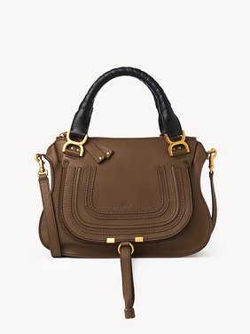 Marcie double carry bag Natural grained calfskin
Palm Brown